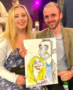 David Groves Caricature artist Sussex Weddings