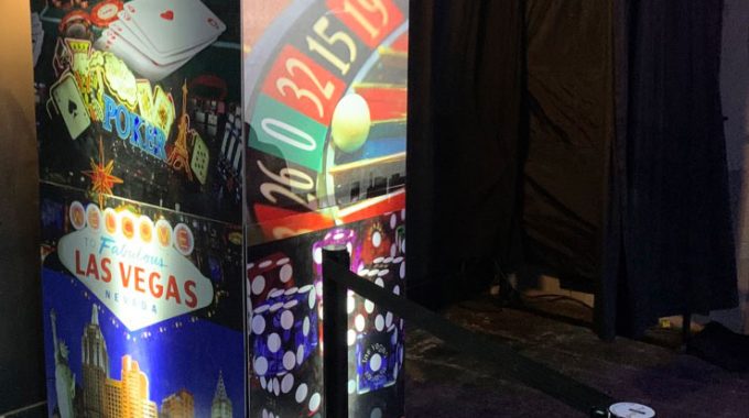 Las Vegas themed photobooth
